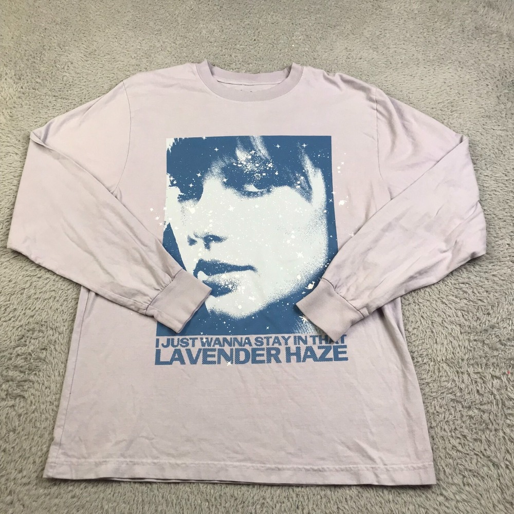 Taylor Swift Lavender Haze Shirt Adult M Purple Graphic Long Sleeve Crew Neck‎